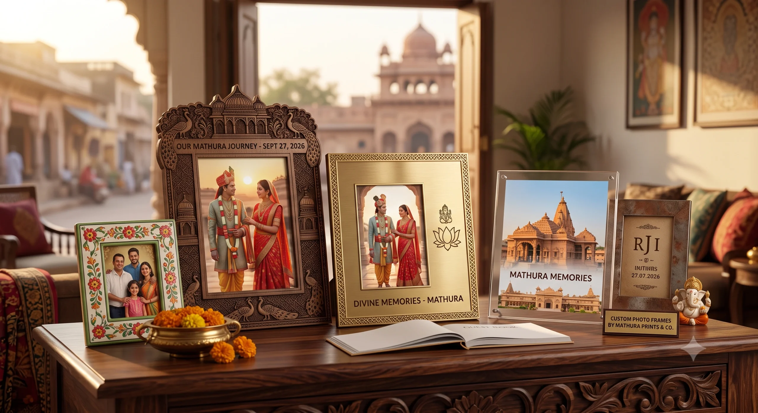 Elegant and durable photo frames designed for birthdays, anniversaries, and family portraits. Available in multiple sizes and premium finishes.