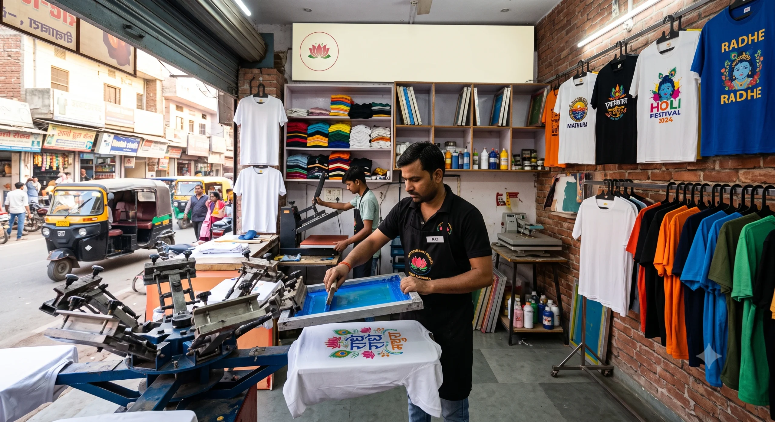 High-quality customized T-shirt printing for couples, corporate teams, family reunions, and promotional events.