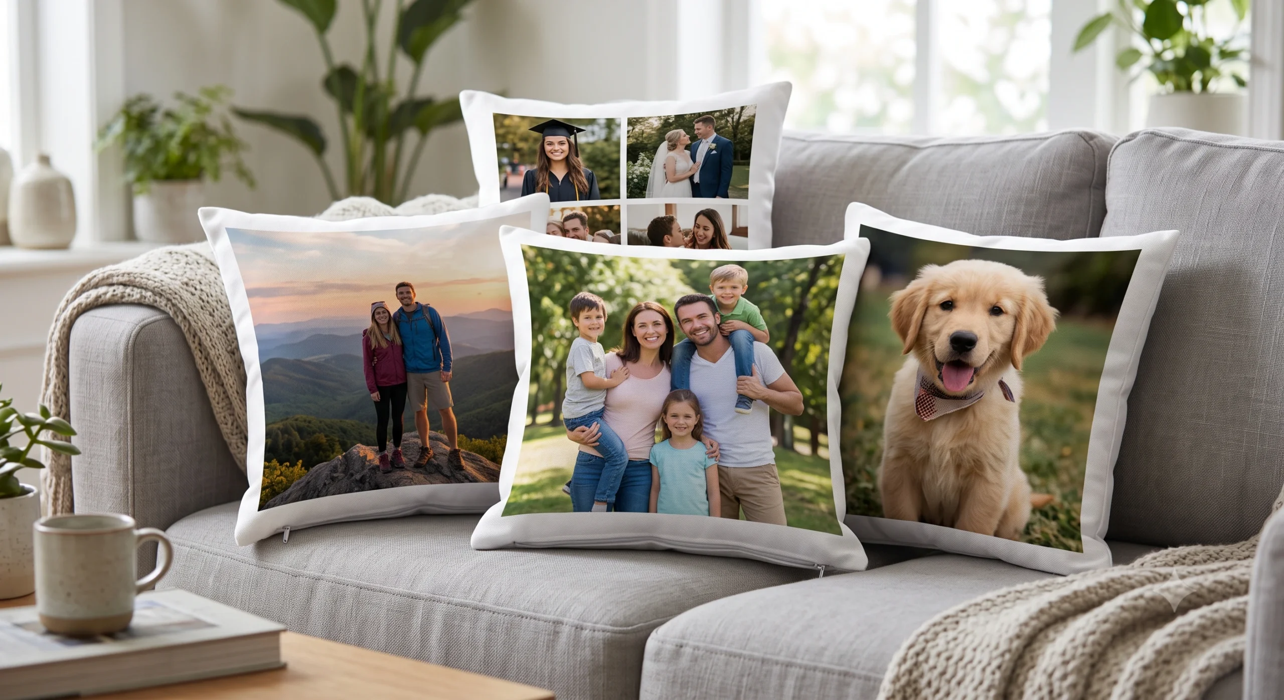 Ultra-soft, vibrant, and washable customized cushions printed with your favorite photos, quotes, or corporate logos. Perfect for home decor and personal gifting.