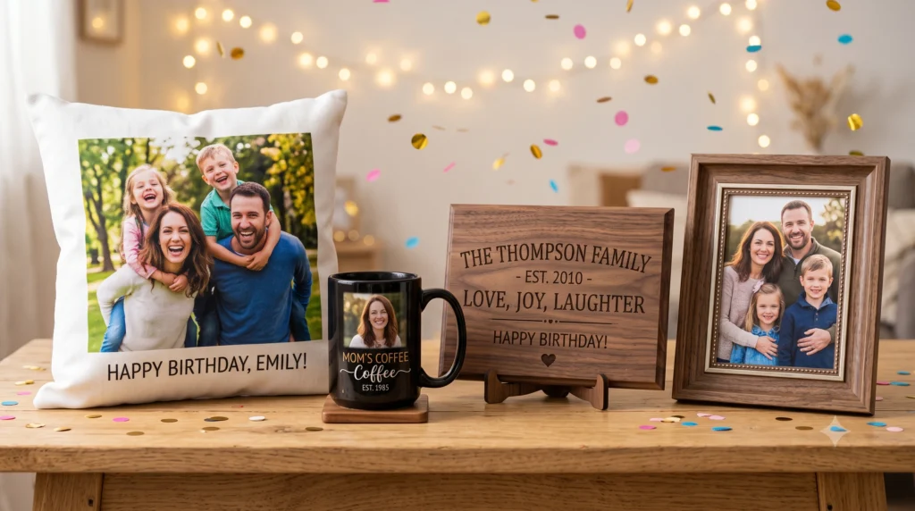 ustomized Gifts Mathura, Personalized Gifts, Birthday Gift Ideas, Anniversary Gifts, Custom Magic Mugs, Sublimation Photo Cushions, Custom Photo Frames, Couple Matching T-Shirts, Laser Engraved Wooden Plaques, Best Gift Shop in Mathura, Saini Computer and Printers, Radhika Vihar Gift Shop, Sublimation Printing